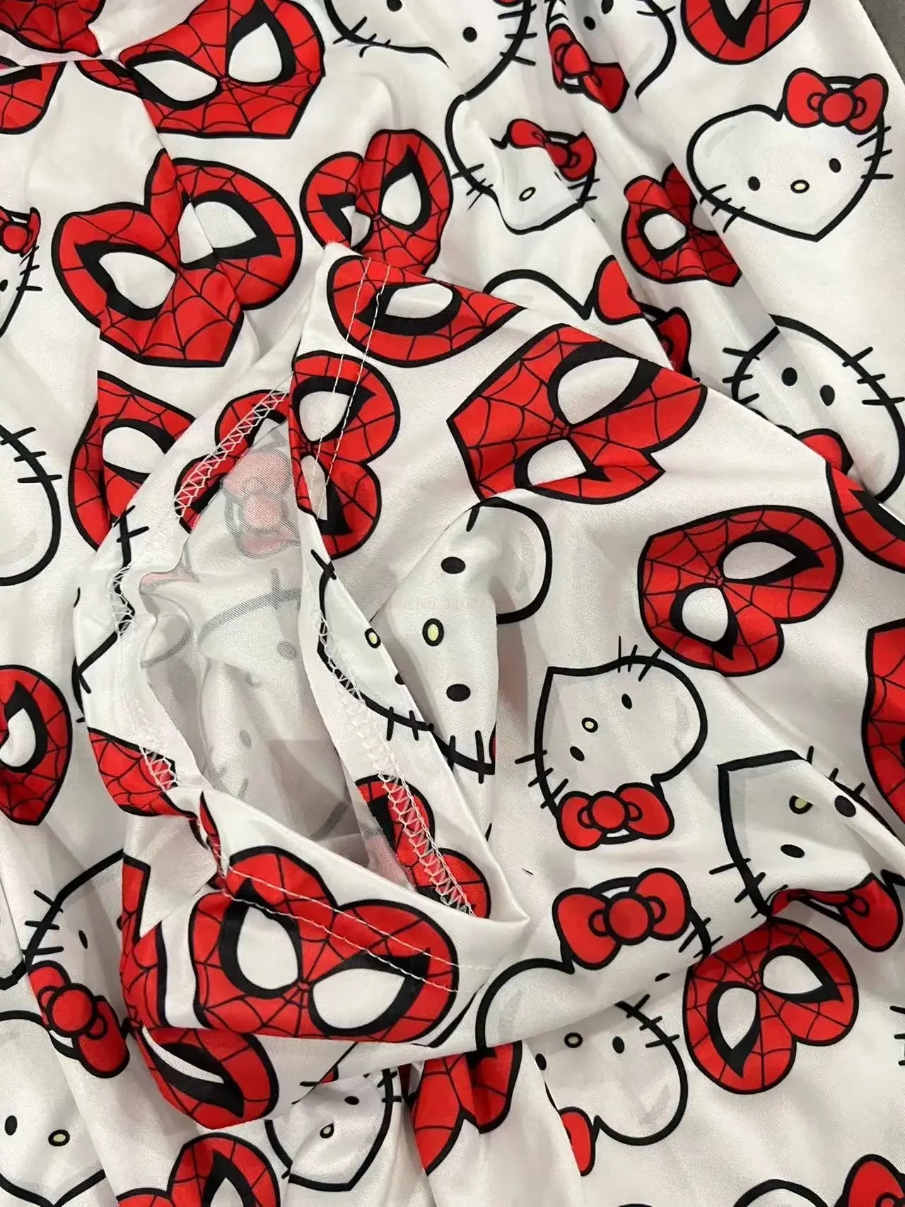 Miniso  Hello Kitty Cartoon Womens Pajama Long Pants Spring Summer Korean Edition Home Leisure Couple Pants Sleep Pant