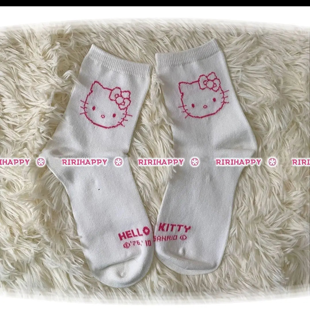 Kawaii Sanrios HelloKittys Cute Cartoon Medium Tube Socks Antibacterial Sweat Absorption Deodorant Couples Stockings Home Socks