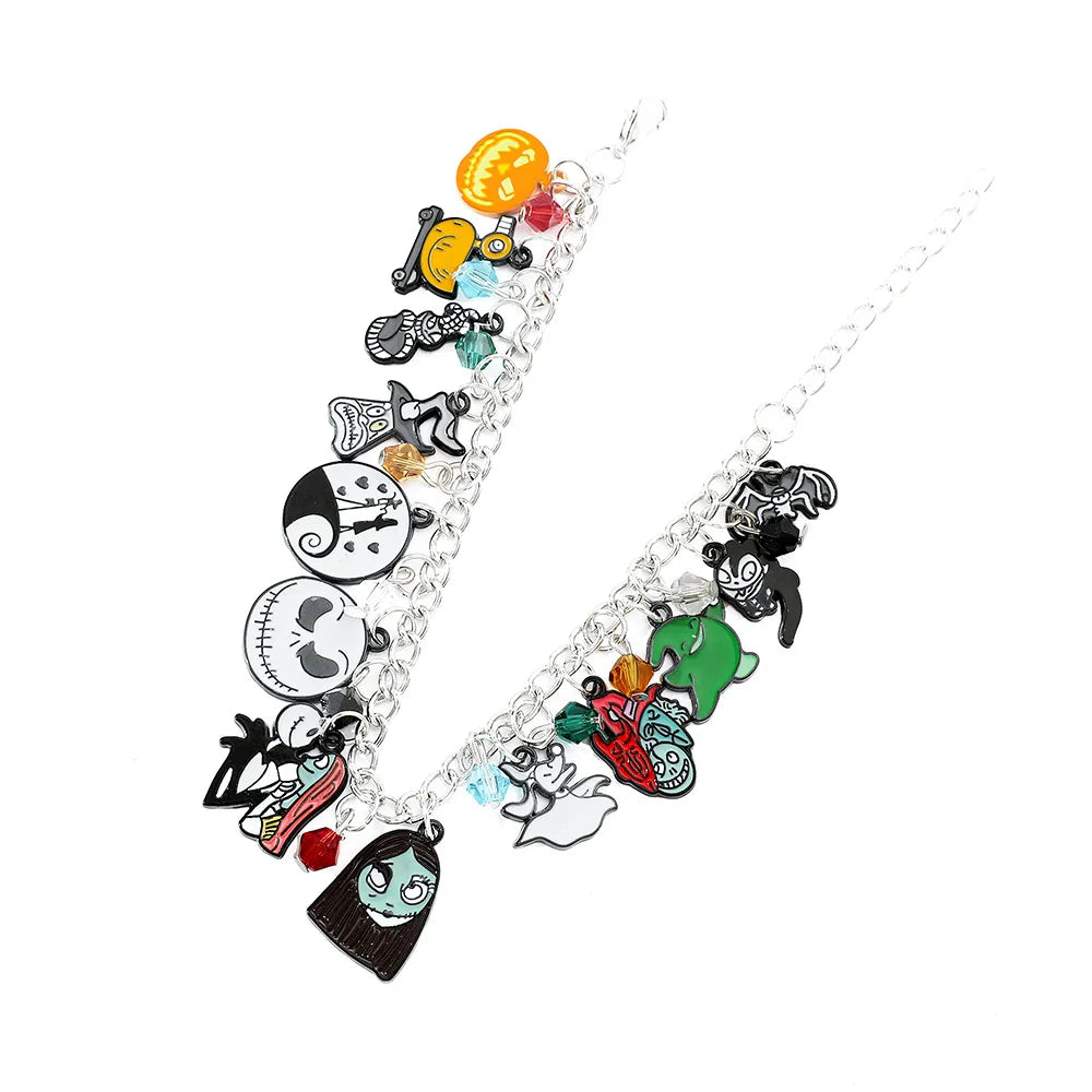 1pc New The Nightmare Before Christmas Bracelet Ins Bracelet for Women Man Sweet Girls Y2K Chain Bracelet Party Jewelry Gifts